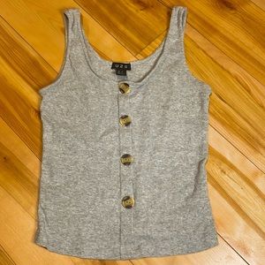 U2B grey tank top very stretchy